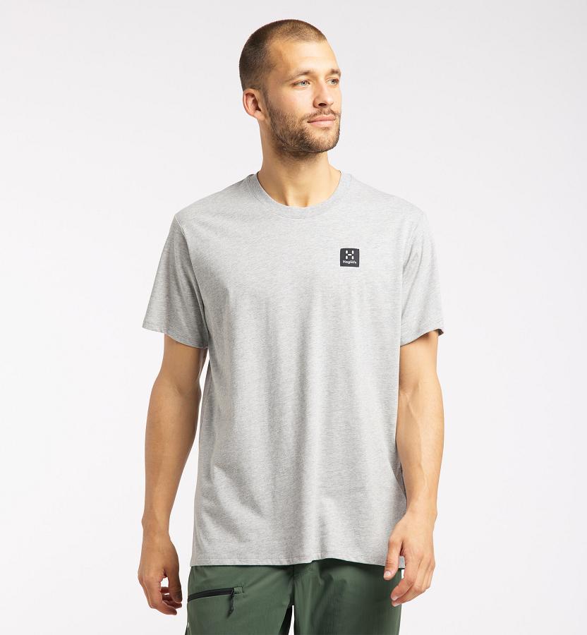 Haglöfs Mens Camp T-Shirt Grey New Zealand 81597GPBF